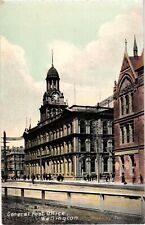 Wellington New Zealand Post Office Antique Glossine  Postcard Unposted picture