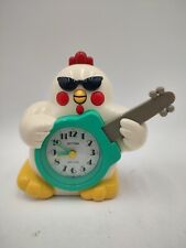 90's Rhythm Rock & Roll Singing Chicken Guitar Alarm Clock Japan Works Vintage picture