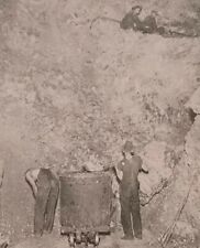 CARDIN OK Woodchuck Mine Miners Working Boodles Minerals Galena Circa 1920s-30s picture