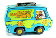 Fun Vintage 3D Scooby Doo Mystery Machine Tin Lunch Box With Wheels picture