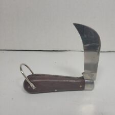 Vintage Kutmaster Utica Hawkbill Folding Pocket Knife W/Loop, New. Made in USA picture