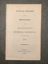 Massachusetts General Hospital 1841-1842 Rare Medical Archive picture