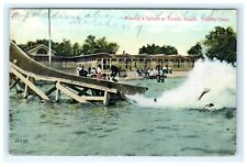 1913 Making a Splash at Toledo Beach Toledo OH Ohio Early Postcard View picture