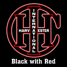 International Harvester IHC - Vintage 1920's Redrawn Round Emblem Sticker Decal picture