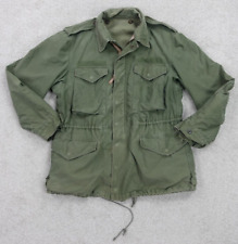 VTG US Military M-1951 Field Coat Jacket Shell Regular Medium Korean War Green picture