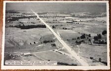 Vintage Postcard, 1941 PM, Penn Turnpike, National Guard Convoy, Aerial View picture