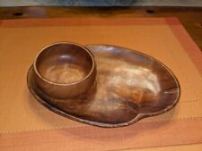 Acacia Monkeypod Plate and Small Bowl picture