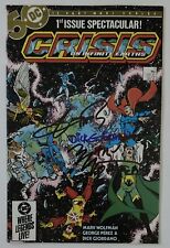 CRISIS ON INFINITE EARTHS #1 Signed George Perez Wolfman Giordano DC Comics picture