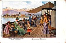 Chiemsee Germany View From Chiemsee Steamer To Fraueninsel Island Postcard picture