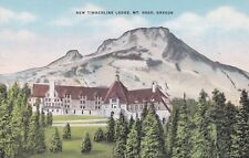 Northern Pacific Railroad Timberline Lodge Mount Hood Oregon Postcard 1930's picture