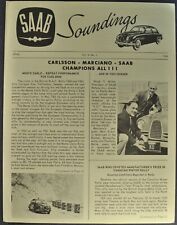 1962 Saab 96 Soundings Brochure Folder Sedan Monte Carlo Excellent Original 62 picture