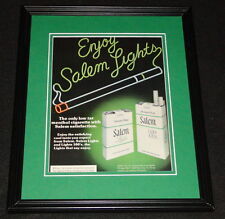 1978 Salem Lights Cigarettes Framed 11x14 ORIGINAL Vintage Advertisement picture