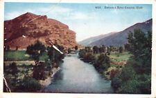 Postcard UT Entrance to Echo Canyon Utah Unused Antique Vintage PC b6239 picture