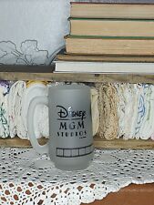 1987 Vintage Disney MGM Studios Mickey Mouse Director Frosted Glass Mug. picture