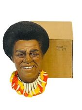 Bosson Chalkware Legend Face Figurine Sculpture England Wall Bust Fijian Fiji picture