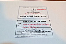 United States Marine Corps Honorable Discharge Laminated Card 2 1/8 X 3 3/8 picture