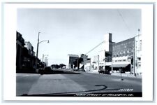 c1950's Main Street Cafe Store View Holstein Iowa IA RPPC Photo Postcard picture