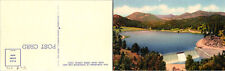 Panorama of Evergreen Dam & Lake, Bear Creek Canon CO Postcards unused 52065 picture