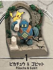 Re-ment Pokemon Diorama Collection Old Castle Ruins #1 Pikachu & Golett Figure picture