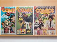 1981 Starlog Comic Scene Magazine Vol 1  #1, 3, 5 FR 1.0, FN 6.0, FN 6.0 (3 LOT picture