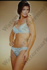 beautiful curvy woman lingerie bikini candid vintage 35mm slide B3b18 picture