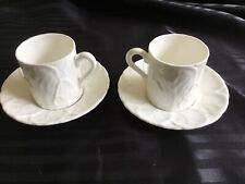 2 Coalport/Wedgwood CountryWare Bone China Demitasse Cups & Saucers picture