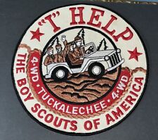 Large Vintage  Boy Scouts Of America “I” Help, 4-WD Tuckalechee , 9” Patch picture