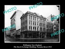 OLD 8x6 HISTORIC PHOTO OF WELLINGTON NEW ZEALAND THE STOCK EXCHANGE c1932 picture