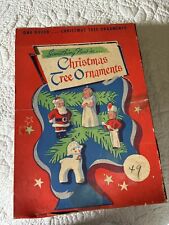Vintage Set of 12 Tavern Wax Ornaments Santa, Angel. Lamb, Soldier Original Box picture