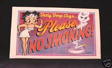 BETTY BOOP PLEASE NO SMOKINGSIGN POSTCARD 3.5