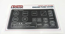FJ80 Series Toyota Land Cruiser Fuse Box Decal 60050 picture