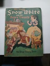 Vintage Walt Disney's Snow White and The Seven Dwarfs 96 Page Storybook 1938 picture