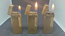 Lot of 3 Dunhill Rolla gas Lighter all movable product Vol.87 picture