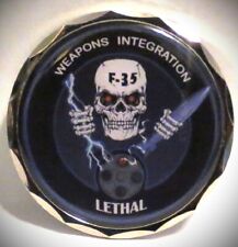F-35 461st FLT TEST SQUADRON DEADLY JESTERS COIN WEAPONS BRING THE THUNDER WOW picture