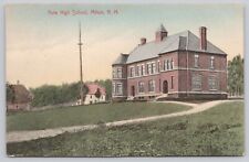 Milton New Hampshire, Nute High School Building, Vintage Postcard picture