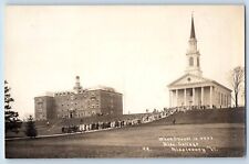 Middlebury Vermont VT Postcard RPPC Photo Chapel Over Midd College c1920's picture