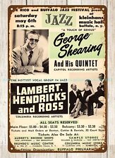1961 George Shearing, Lambert Hendricks And Ross Concert Poster metal tin sign picture