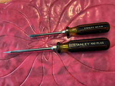 Two Vintage Stanley Screwdrivers, 6in & 4in picture