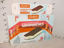 SEALTEST vint 6 ice cream sandwich 1960s store display box vanilla choco wafer picture