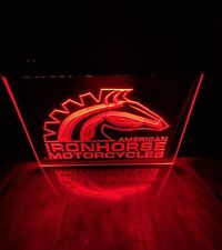 AMERICAN IRONHORSE MOTORCYCLE LED Neon Light Sign for Parts store Repair Service picture