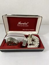Vintage Norelco Tripleheader Electric Shaver and Box with Power Cord  picture
