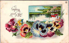 Postcard  All Good Wishes Vintage Greeting Card  [de] picture