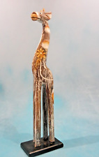 Extra Tall Wooden Giraffe Figurine Handcrafted in Indonesia Light Wood 20
