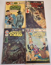Charlton HORROR Lot Of 4 Creepy Things Ghosts Dr Graves Haunted Love  LOW GRADE picture
