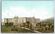 Postcard IN Indiana French Lick Springs Hotel The Home of Pluto Water c1910s R83 picture