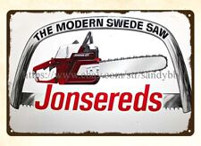 THE MODERN SWEDE SAW JONSEREDS CHAIN SAW metal tin sign good bedroom designs picture