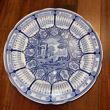 Vintage The Spode Blue Room Calendar Plate 1996 “Blue Italian” picture