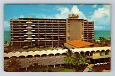 San Juan Puerto Rico La Concha Hotel & Cabana Club Antique Vintage Postcard picture