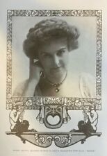 1908 Vintage Magazine Illustration Actress Isabel Irving picture