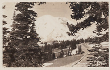 Mount Rainier from Yakima Park Enumclaw Washington WA Postcard 1940s Ellis picture